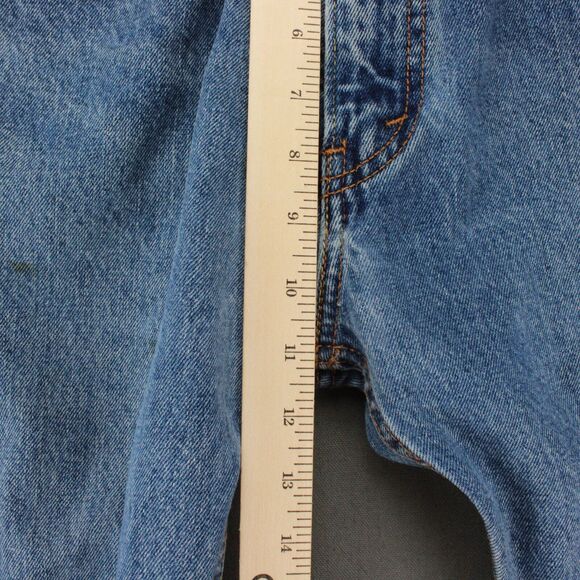 Levis 505 Regular Fit Jeans Mens 34x30 Light Wash Straight Leg - Picture 4 of 12